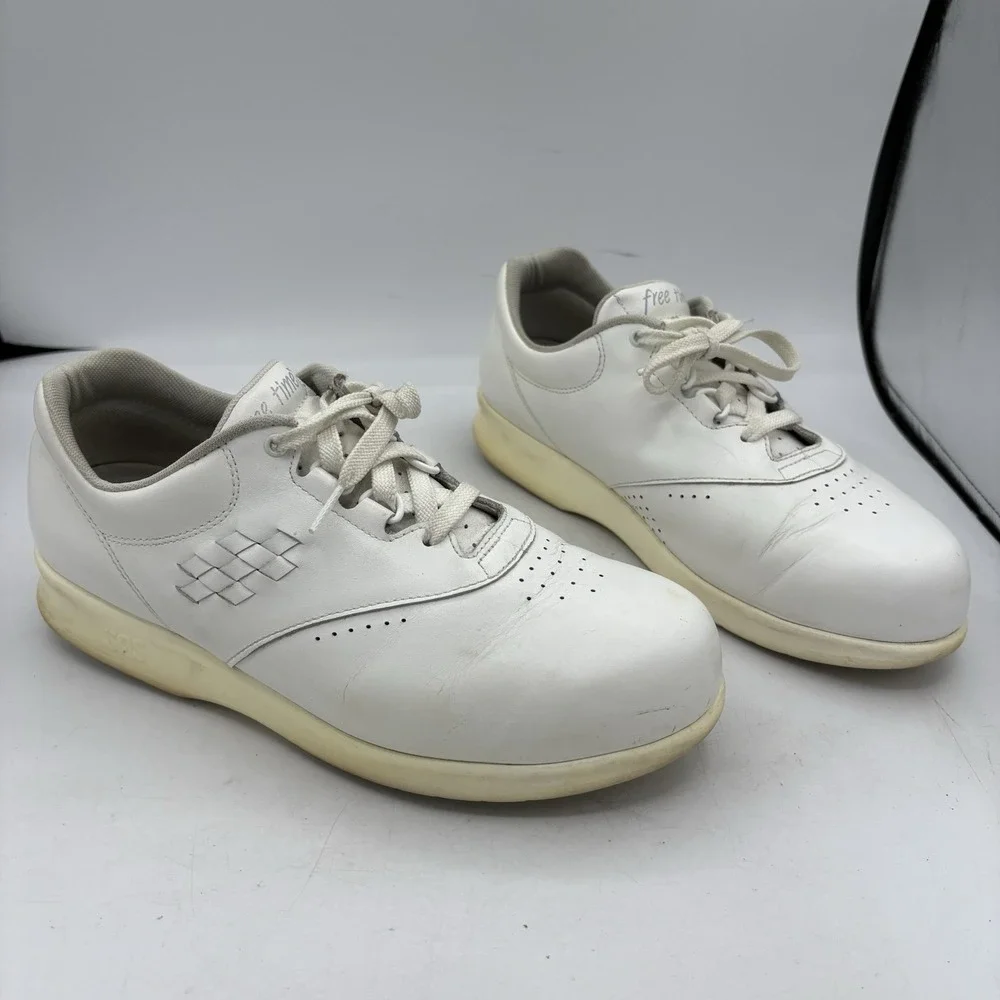 SAS Shoes Womens Size 8.5 WW Free Time‎ Tripad Comfort Sneakers White Leather